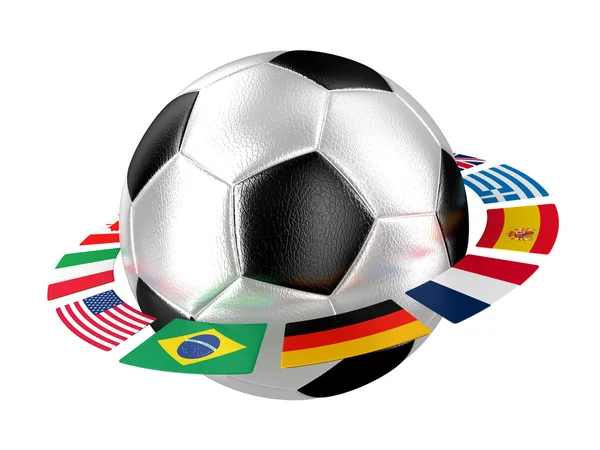 stock image Football with flags