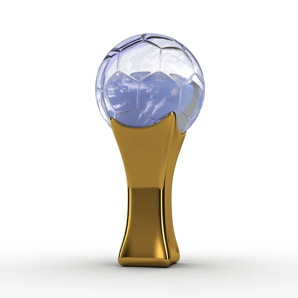 Bronze football trophy — Stock Photo, Image