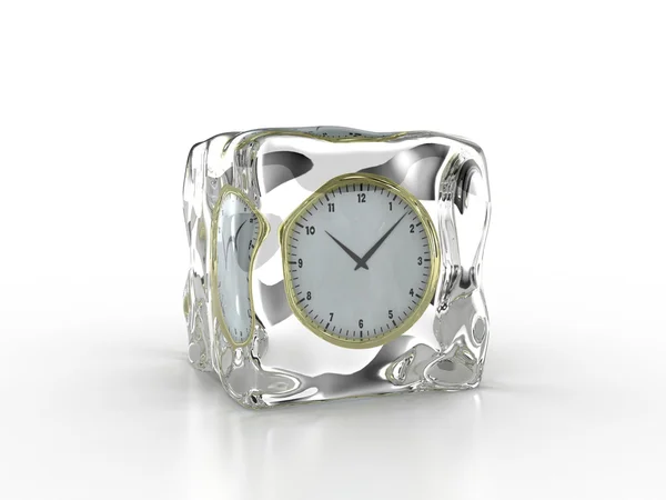 Frozen clock — Stock Photo, Image
