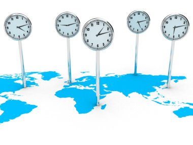 World clocks clipart