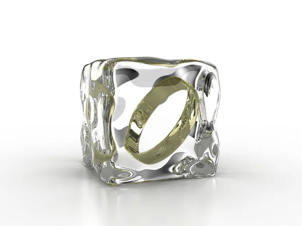 Frozen ring — Stock Photo, Image