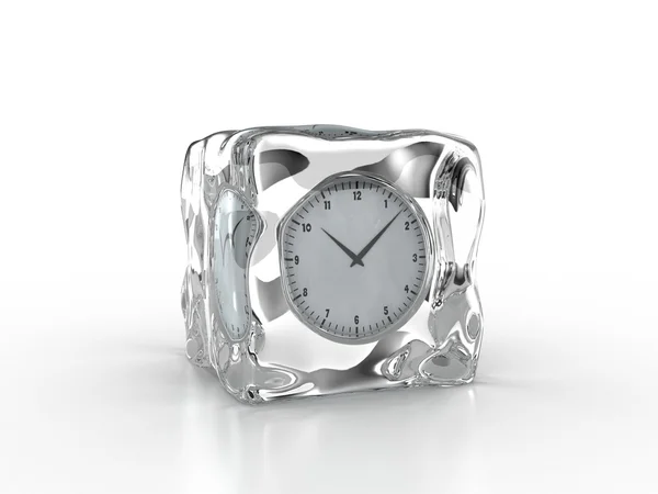 Orologio congelato — Foto Stock
