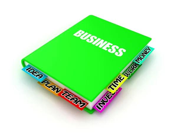 Kniha o podnikání — Stock fotografie