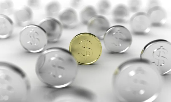 The coins — Stock Photo, Image