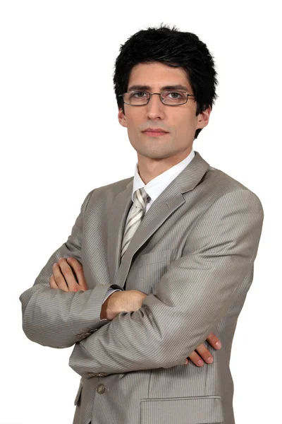 Uomo d'affari con gli occhiali — Foto Stock