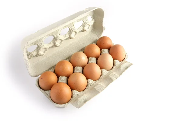 箱鸡蛋 — 图库照片