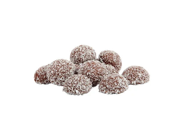 Chocolate coconut balls — Stock Photo, Image