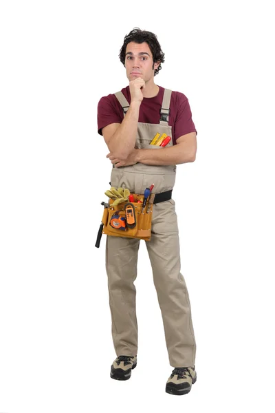 Craftsman posing — Stock Photo, Image