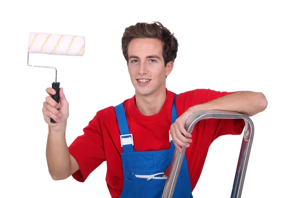 Jonge mannelijke decorateur — Stockfoto