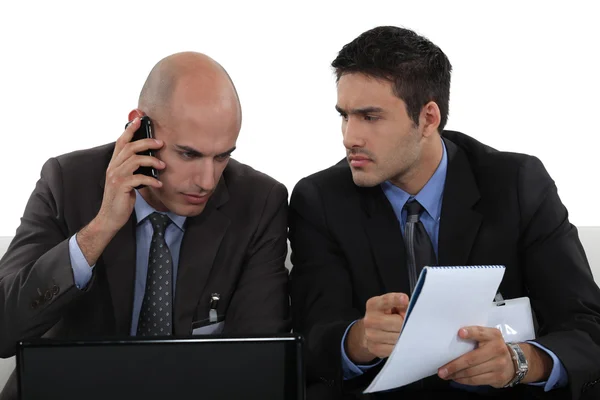 Business professionals dealing with a problem — Stock Photo, Image