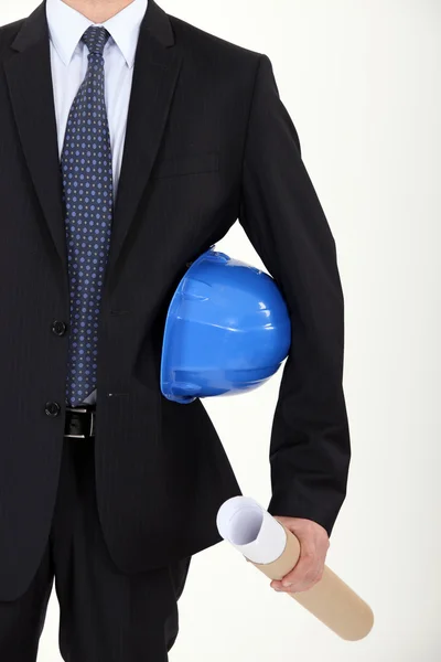 Cropped picture of an architect. — Stock Photo, Image