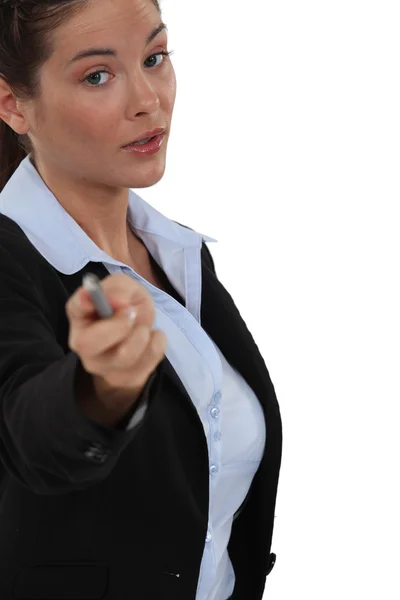 Angry businesswoman — Stock Photo, Image
