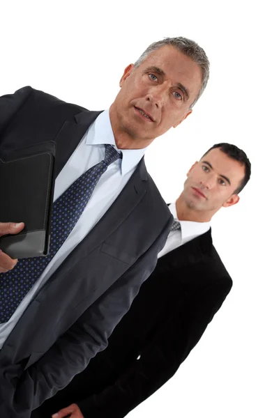 Two businessmen, studio shot — Stock Photo, Image