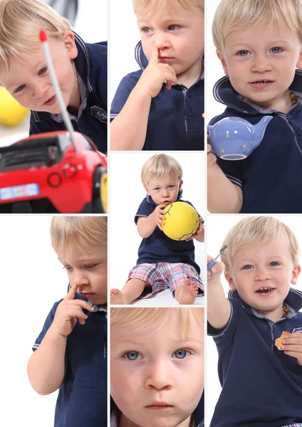 Collage of a toddler — Stock Photo, Image
