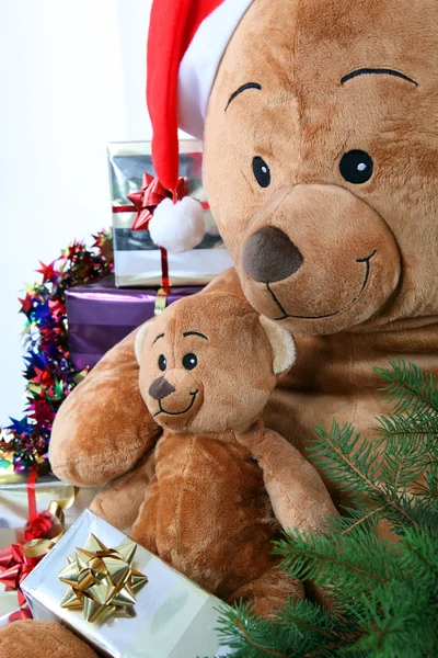 Teddy beren met Kerstmis — Stockfoto