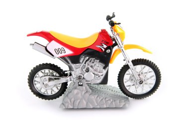 Toy motocross bike clipart