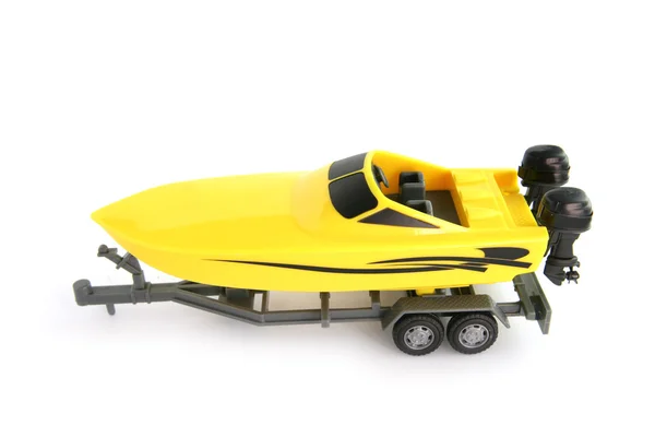 Zabawka łodzią motorową — Zdjęcie stockowe