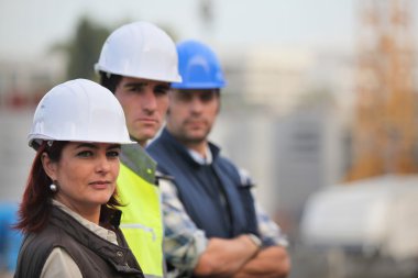 Woman working in male preserve clipart