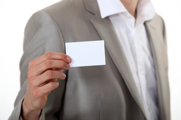 Hand card showing male — Stock Photo, Image