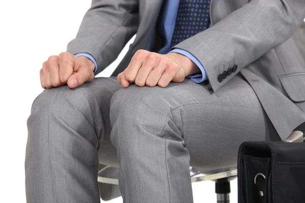 Nervous businessman — Stock Photo, Image