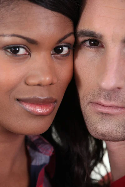 Couple stood with faces together — Stock Photo, Image