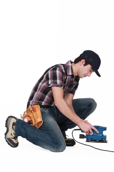 Young craftsman working — Stock Photo, Image