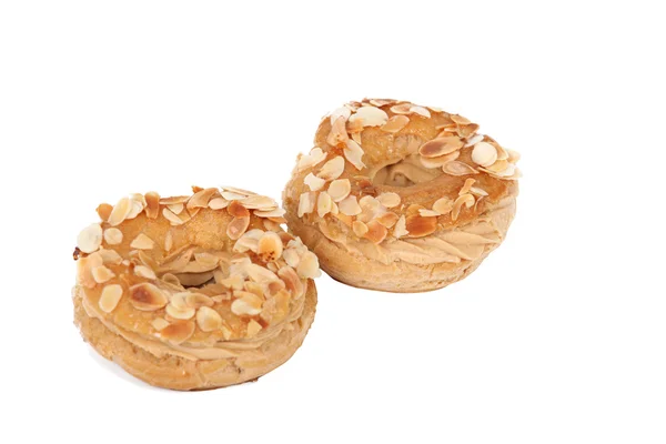 Almond topped cream choux — Stock Photo, Image