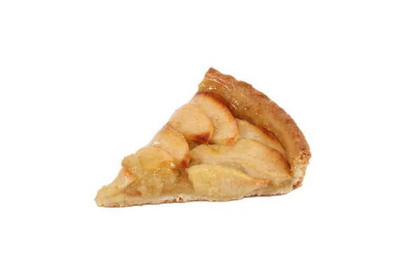 Rebanada de tarta de manzana — Foto de Stock