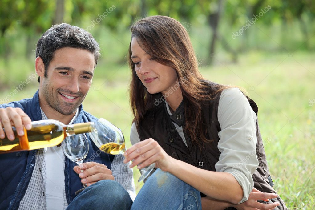 Wine Tasting in the field Stock Photo by ©photography33 10278186