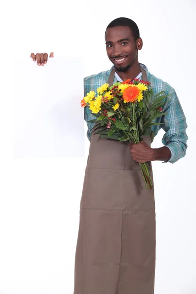 Kwiaciarnia płci męskiej — Zdjęcie stockowe