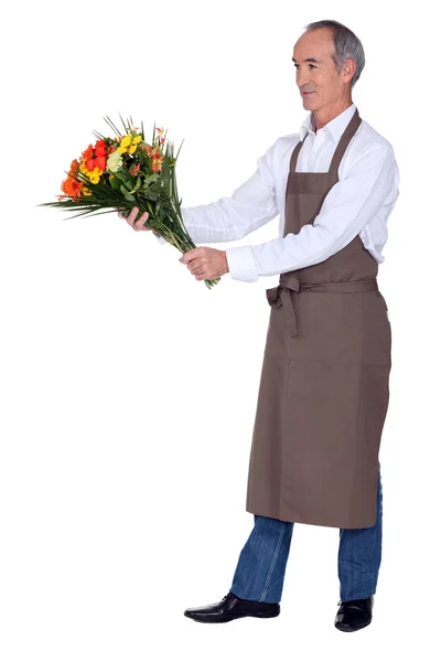 A mature florist. — Stock Photo, Image
