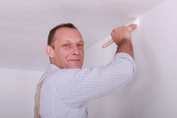 Painter painting wall — Stock Photo, Image