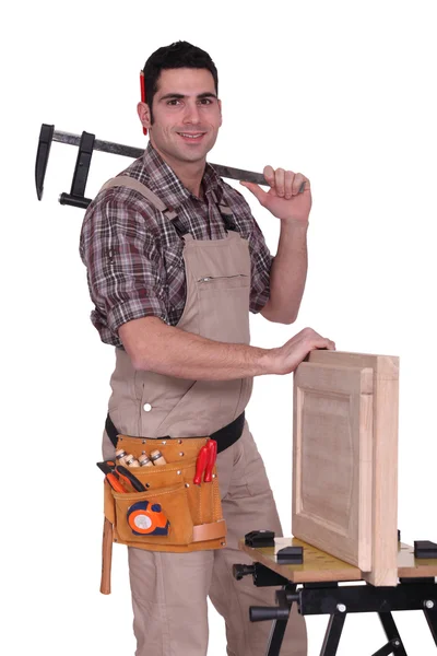 Portrait of a cabinet maker — Stock Photo, Image