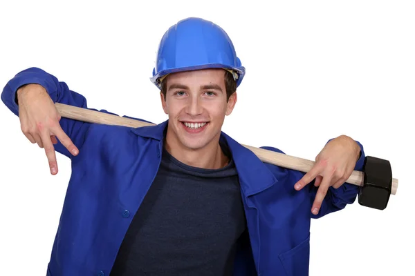 stock image Confident young manual worker