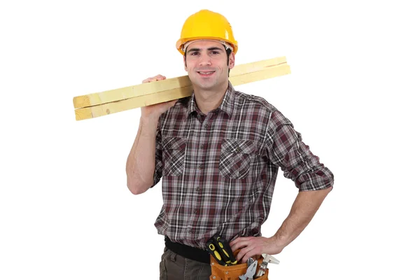 Um carpinteiro . — Fotografia de Stock