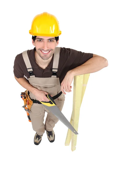 Carpenter seen from above — Stock Photo, Image