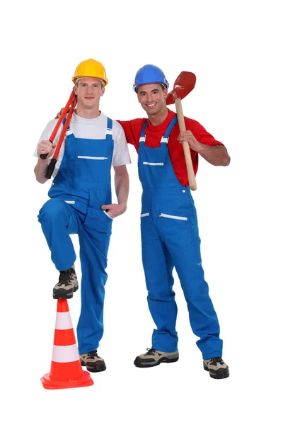 A team of tradesmen — Stock Photo, Image