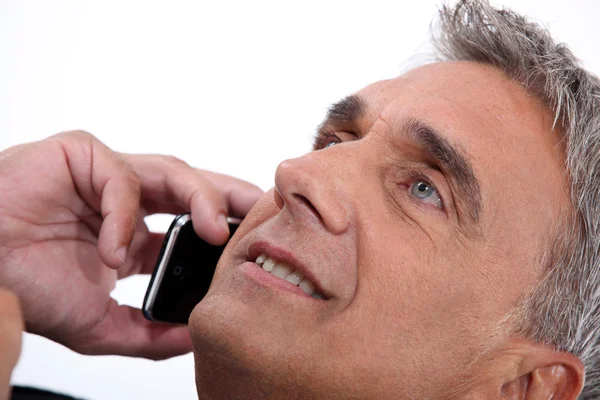 Retrato del hombre en el teléfono — Foto de Stock