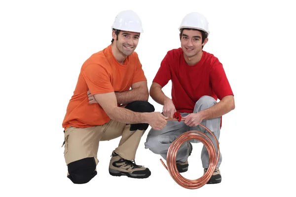 Two plumbers — Stock Photo, Image