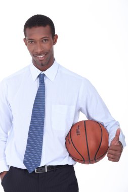 Basketball coach clipart