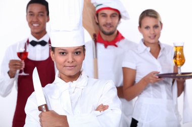 Restaurant staff clipart