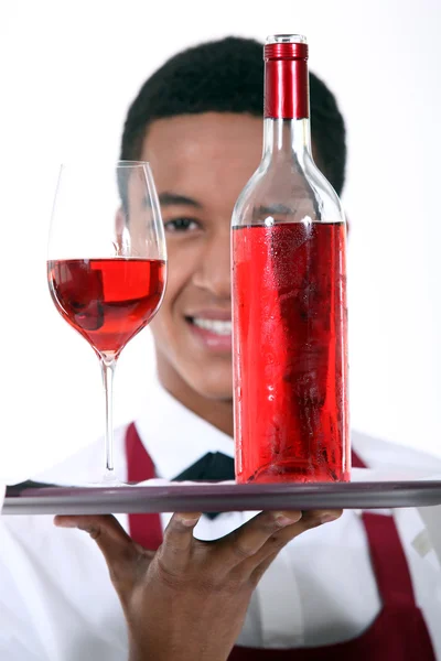 Şarap Garsonu — Stok fotoğraf