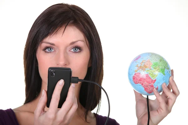 Connected to the world — Stock Photo, Image