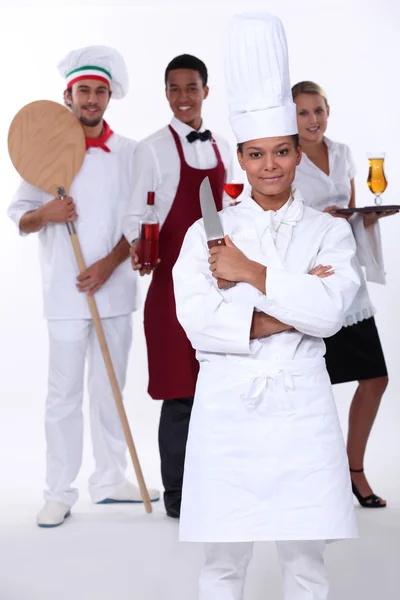 Restaurant staff — Stock Photo, Image