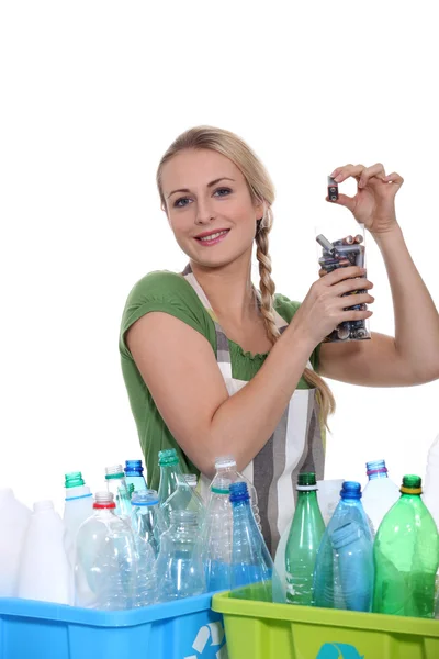 Ecological recycling message — Stock Photo, Image