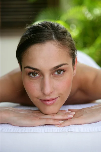 Woman at the spa — Stock Photo, Image