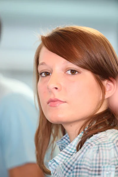 Profilbild einer Studentin — Stockfoto