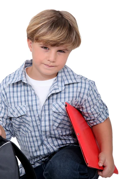 Menino da escola — Fotografia de Stock