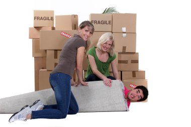 Moving house clipart