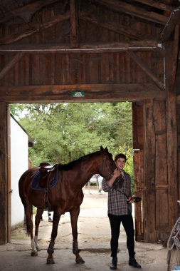 Horseriding center clipart